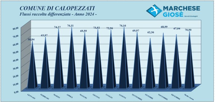 Flussi raccolta differenziata Anno 2024 Calopezzati